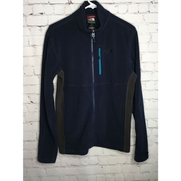 The North Face Fleece Jacket Full Zip Mens Small Size SP Blue /Navy Blue - Picture 2 of 14